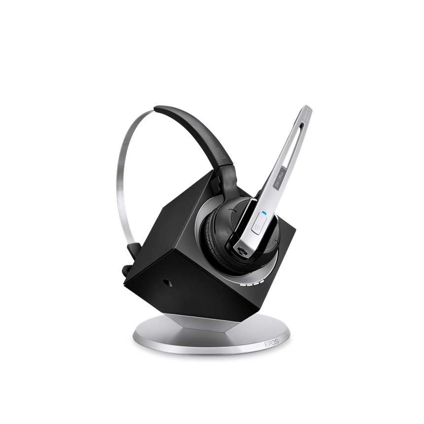 SE-DWOFFICELYNC Eersteklas, enkelzijdige, draadloze DECT-headset met dubbele connectiviteit voor bureautelefoon en pc/softphone. Microsoft Teams & Lync gecertificeerd - ontdek geluid van hoge kwaliteit en EPOS Voice™ die uitstekende belervaringen creëren.